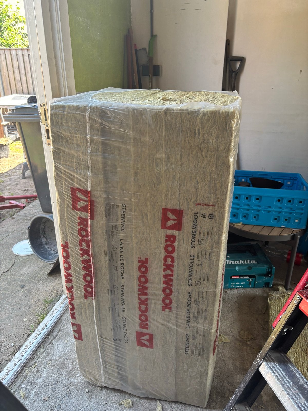 Rockwool steenwol isolatie in verpakking, Ophalen, Dakisolatie, 4 tot 8 cm, Nieuw