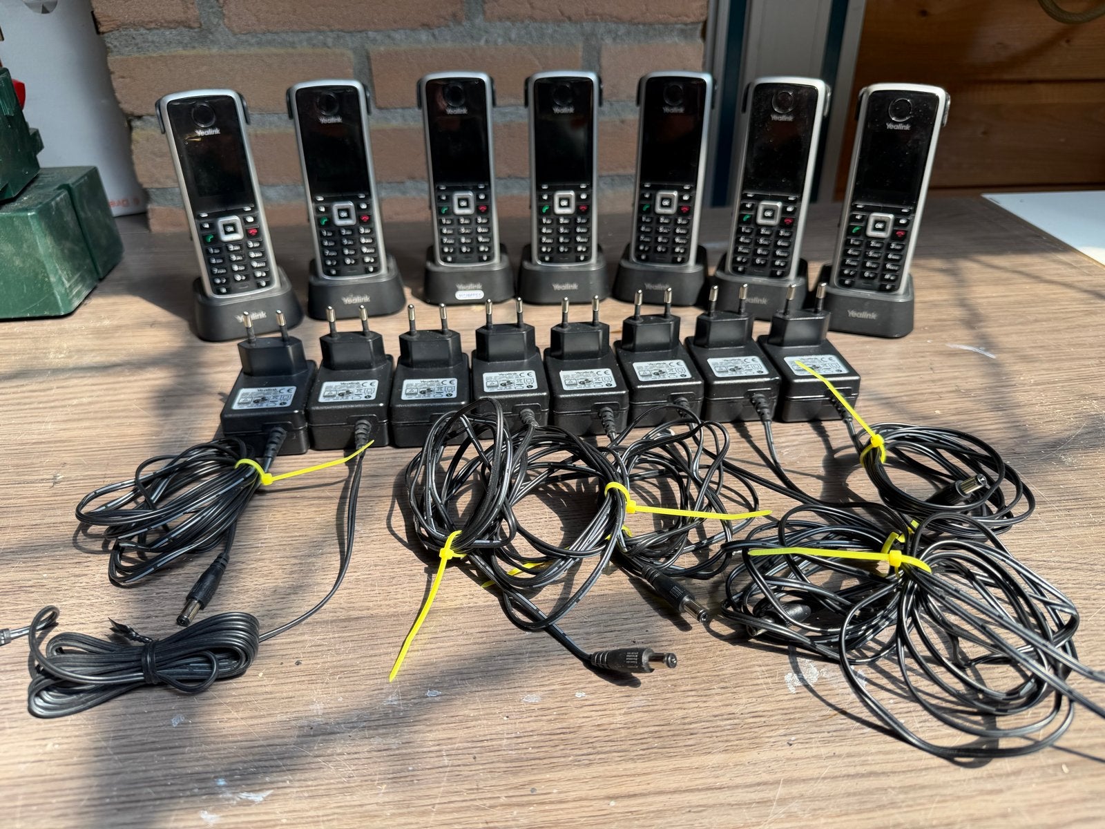 7 Yealink toestellen incl. opladers, Ophalen of Verzenden, Gebruikt, 4 handsets of meer