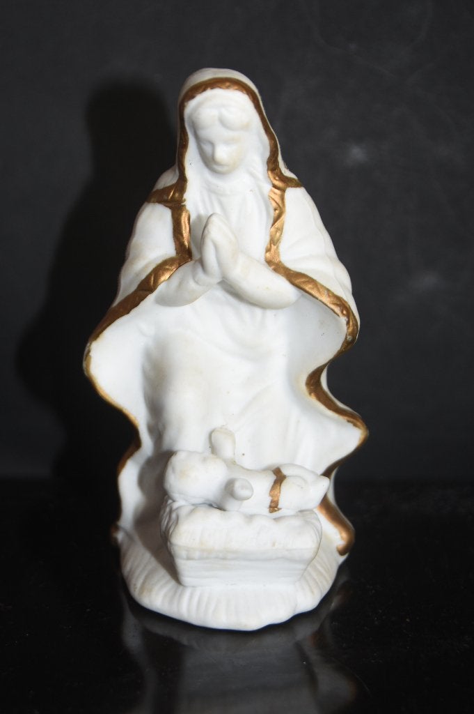 Maria met kindeke Jezus beeld Kerst, Verzenden, Zo goed als nieuw, Beeld(je)