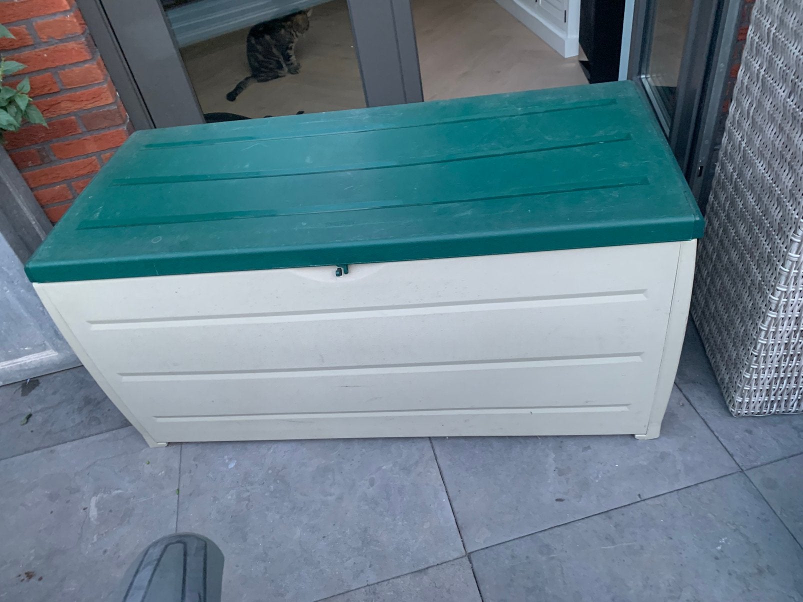 Keter kussenbox, Tuin en Terras, Ophalen, Zo goed als nieuw, Kunststof, Overige typen