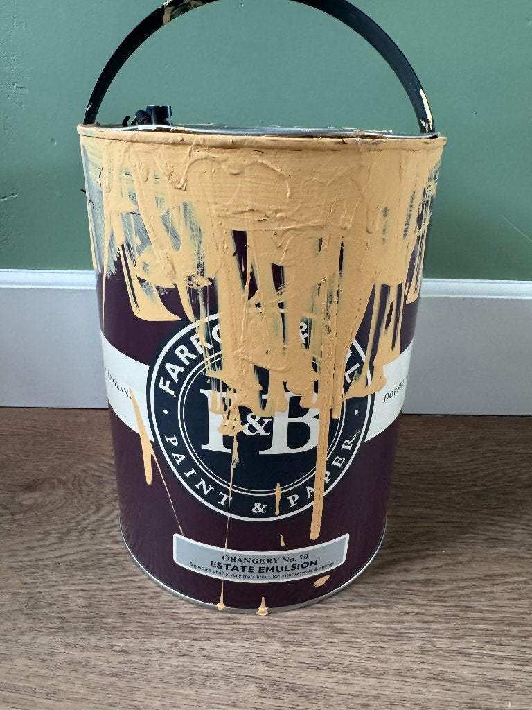 Farrow and Ball verf, Ophalen, Gebruikt, 5 tot 10 liter, Geel