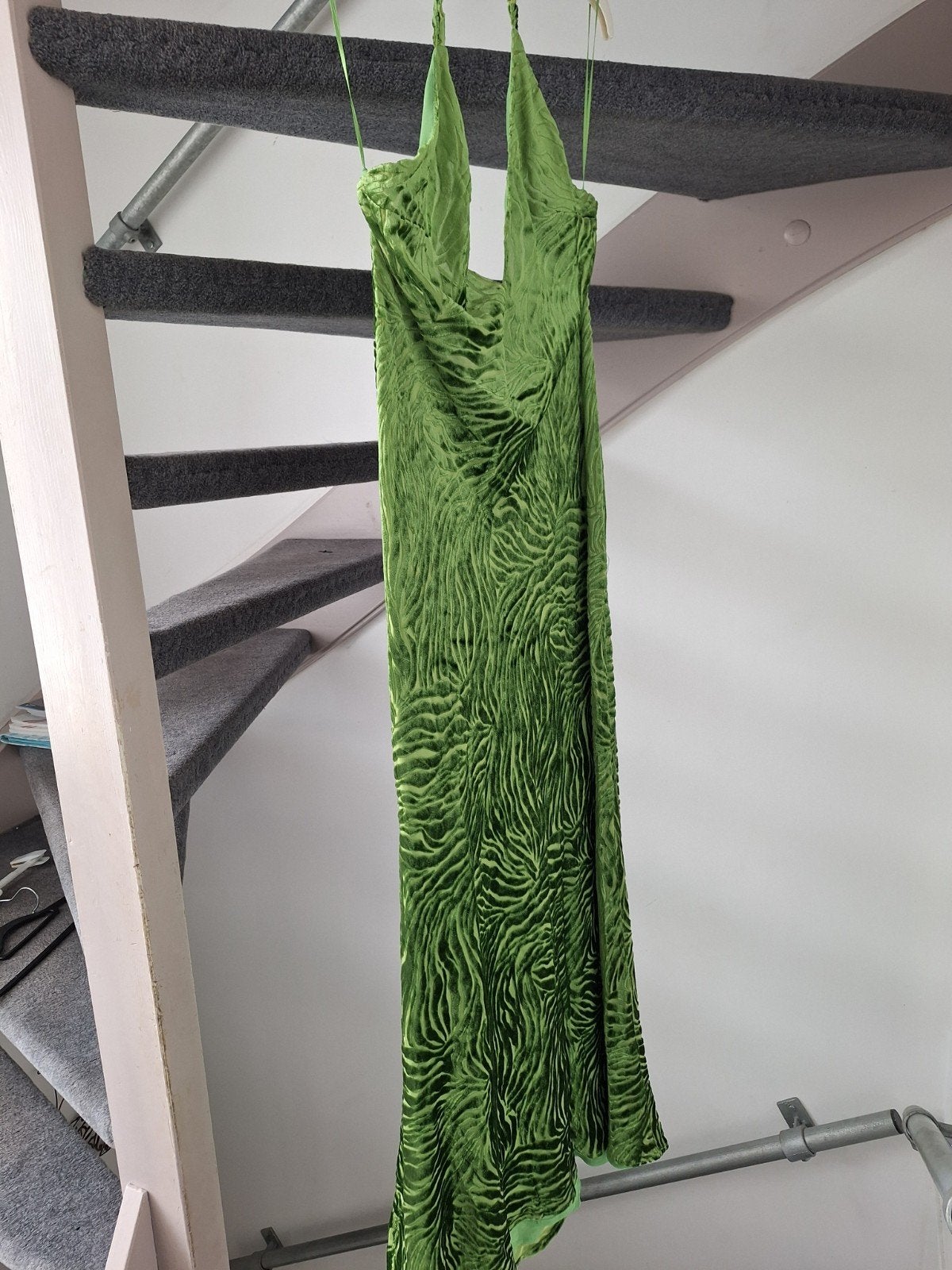 Zara Groene Maxi Jurk met Zebraprint - Maat XL, Kleding | Dames, Jurken, Zara, Maat 46/48 (XL) of groter, Nieuw, Ophalen of Verzenden