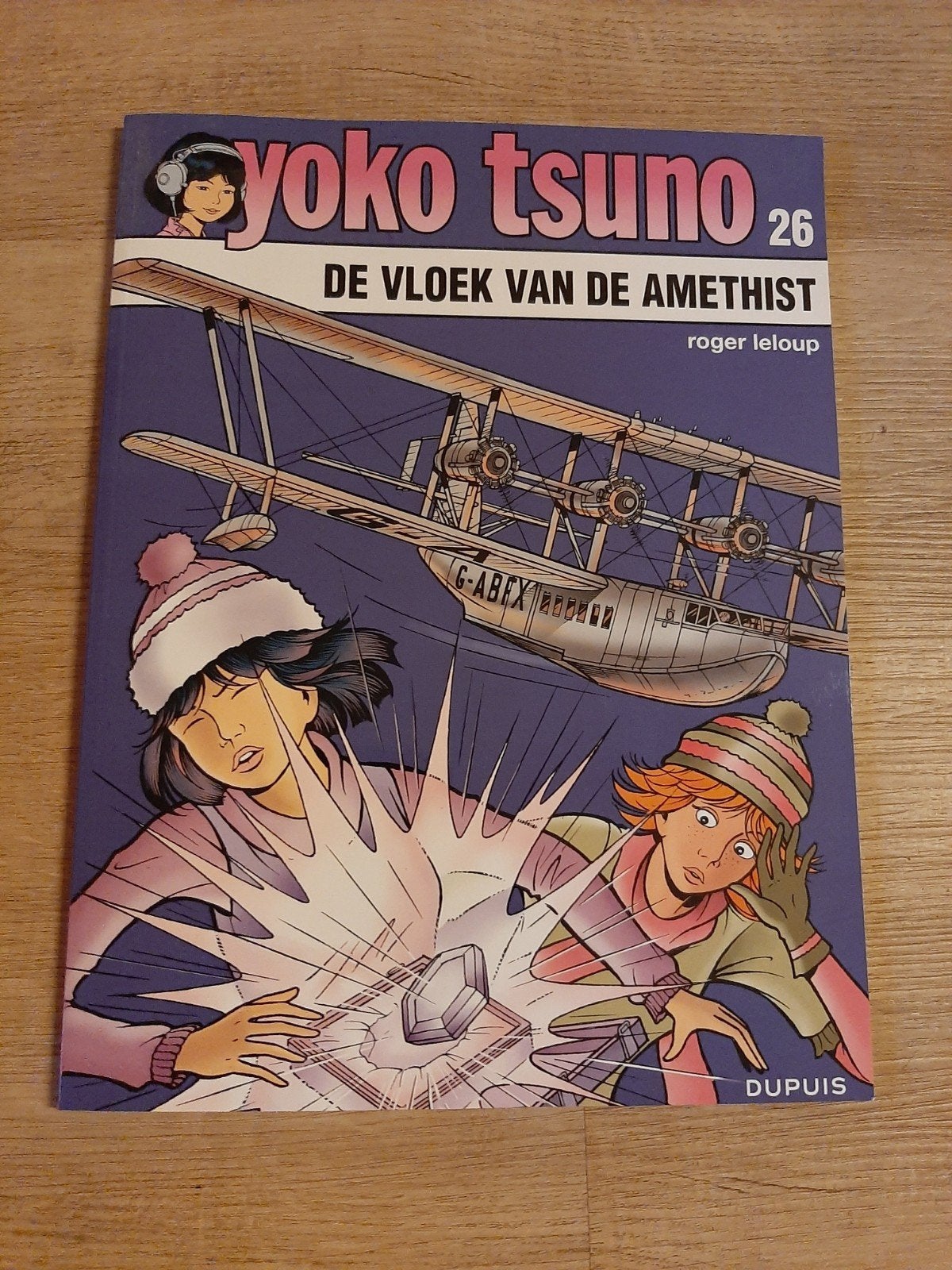 Yoko Tsuno 26: De Vloek van de Amethist - 1e druk, Boeken, Eén stripboek, Ophalen of Verzenden, Gelezen, Roger Leloup