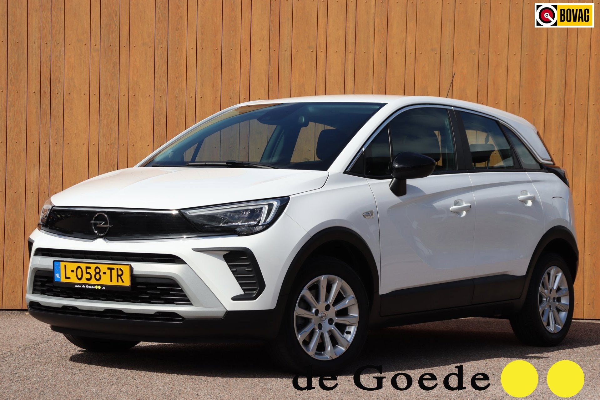 Opel Crossland X 1.2 Turbo Elegance OrgNL h.leer+comfort stu, Auto's, Opel, 12 maanden, Gebruikt, 1199 cc, Leder en Stof