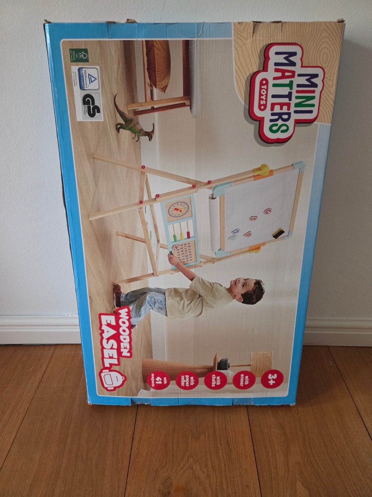Mini Matters Houten Ezel met krijt, wisser en magneten, Ophalen, Nieuw, Knutselen