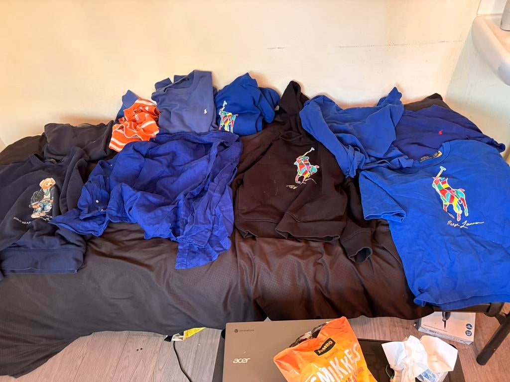 Mooie (vooral ‘24) Collectie Ralph Lauren-truien en polo’s, Ophalen of Verzenden, Zo goed als nieuw, Maat 48/50 (M), Blauw