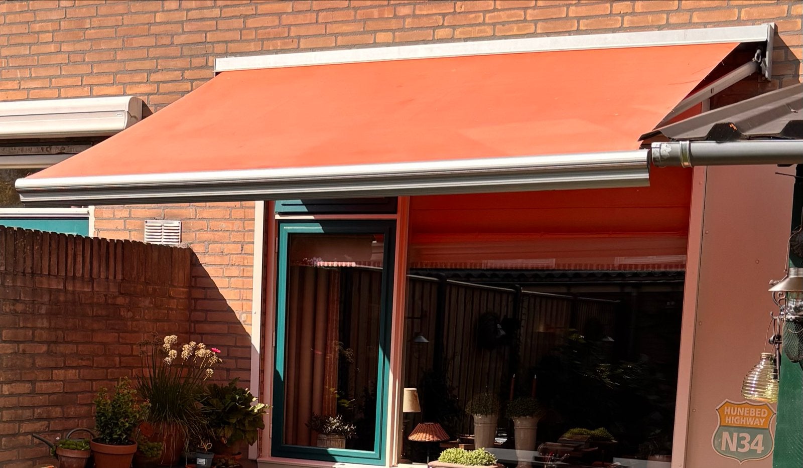 Knikarmscherm 290x190 cm - Zelf demonteren, Gebruikt, Ophalen of Verzenden, 150 tot 300 cm, 250 cm tot 450 cm