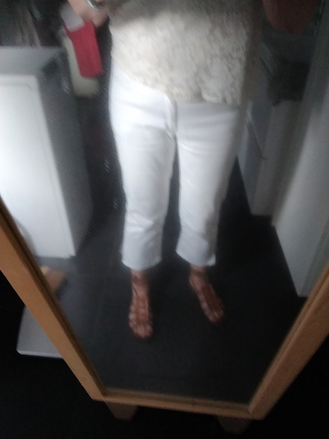 Witte broek maat L van Geisha, Kleding | Dames, Maat 38/40 (M), Geisha, Wit, Ophalen of Verzenden