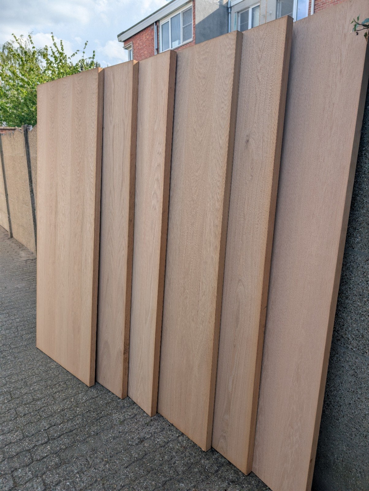 6 nieuwe Binnendeuren Massief Eik, Ophalen, Minder dan 80 cm, Binnendeur, Nieuw