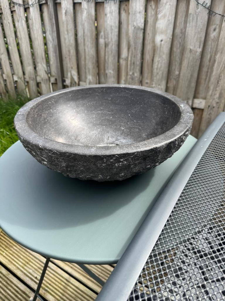 Was kom van natuursteen, Steen, Minder dan 30 cm, Rond, Ophalen of Verzenden