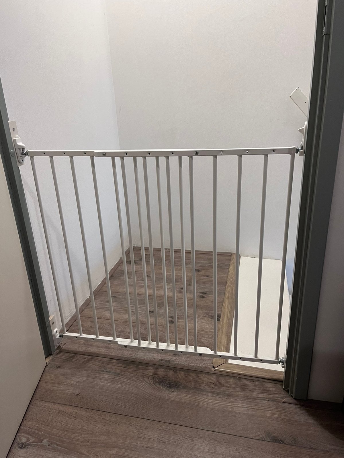 Babydan traphekje Daan 2 x, Ophalen, Zo goed als nieuw, Metaal of IJzer, Schroefhekje