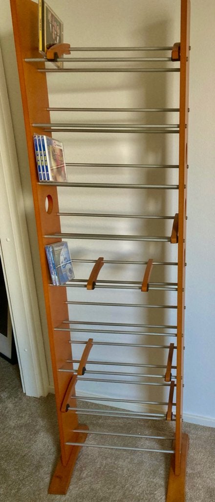 CD rek, Ophalen, 150 discs of meer, Zo goed als nieuw, Hout