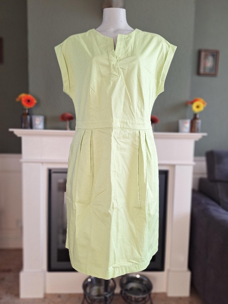 Gerry Weber appel groen / lime jurk 44, Verzenden, Maat 42/44 (L), Zo goed als nieuw, Knielengte
