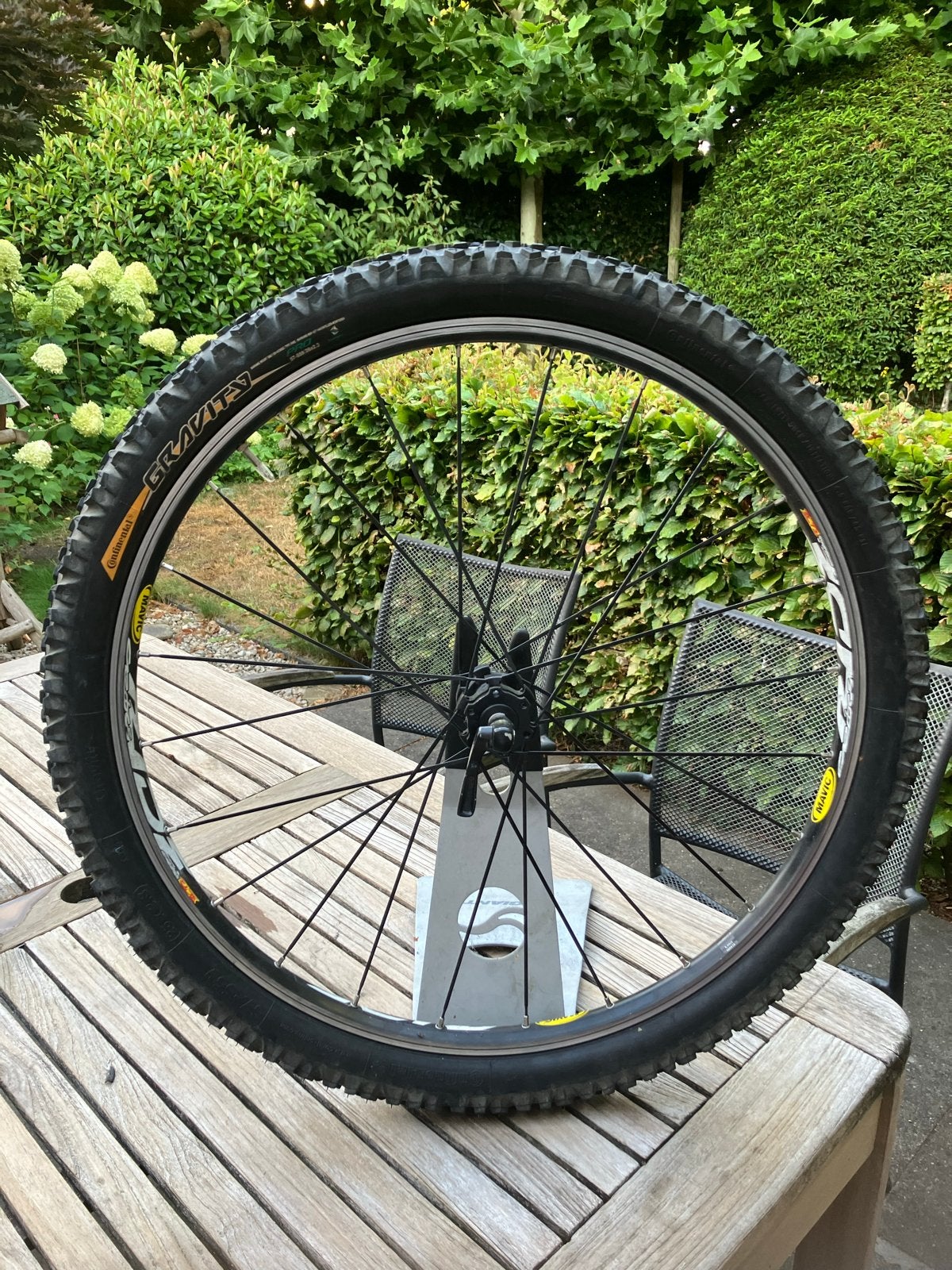 Mavic Crossride MTB Wielset 26 inch met banden, Gebruikt, Aluminium, Mountainbike, Ophalen