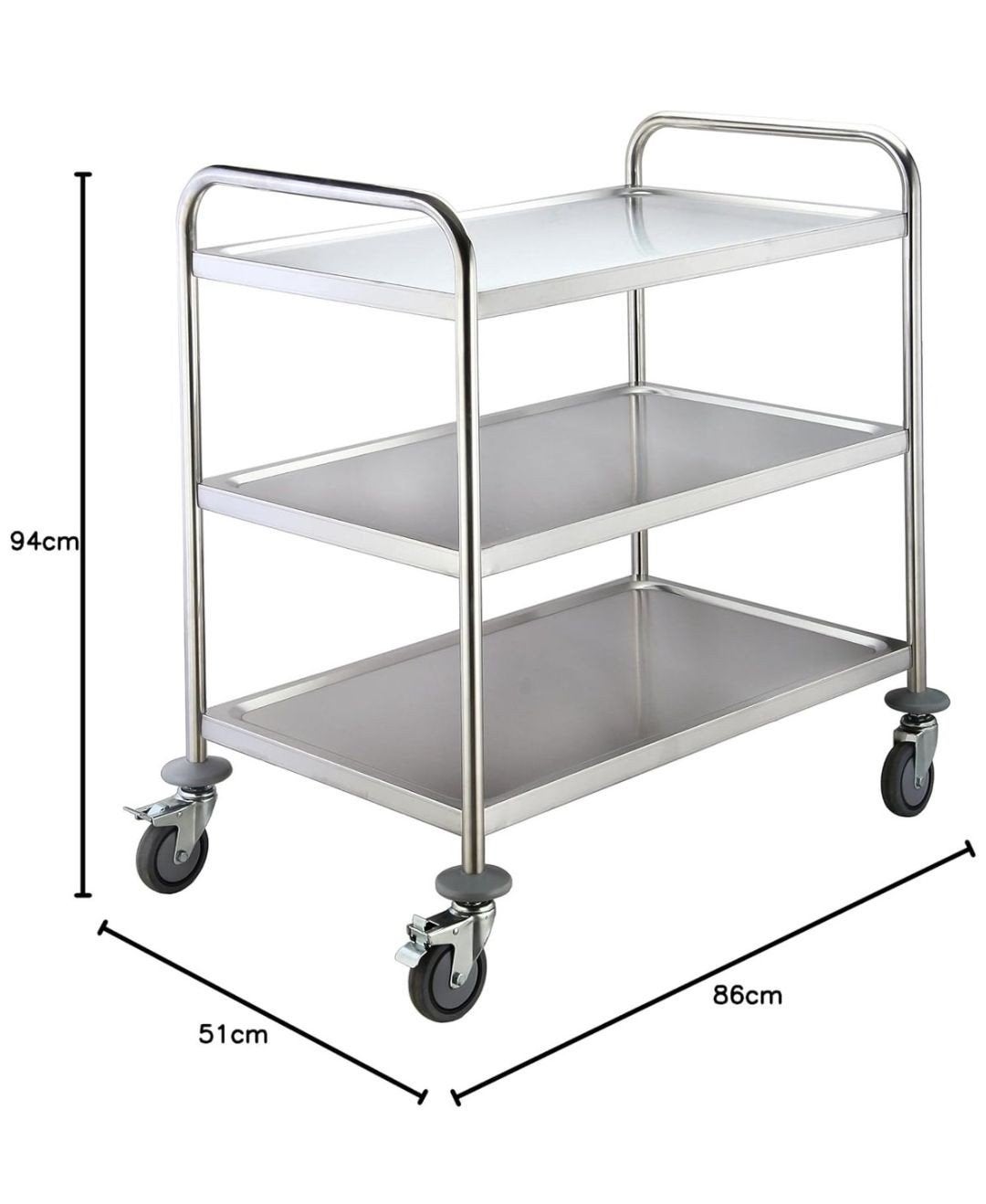 RVS trolley, Huis en Inrichting, Keuken | Keukenbenodigdheden, Ophalen