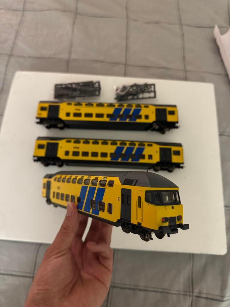Rivarossi NS Intercity DDM 3-delige set, Hobby en Vrije tijd, Modeltreinen | H0, Overige merken, Wisselstroom, Treinset, Ophalen of Verzenden