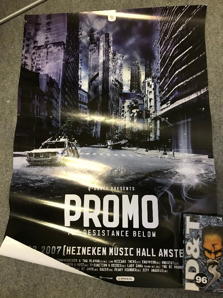 hardcore posters, hellraiser, promo, in qontrol, scum world, Ophalen of Verzenden, A1 t/m A3, Muziek, Rechthoekig Staand