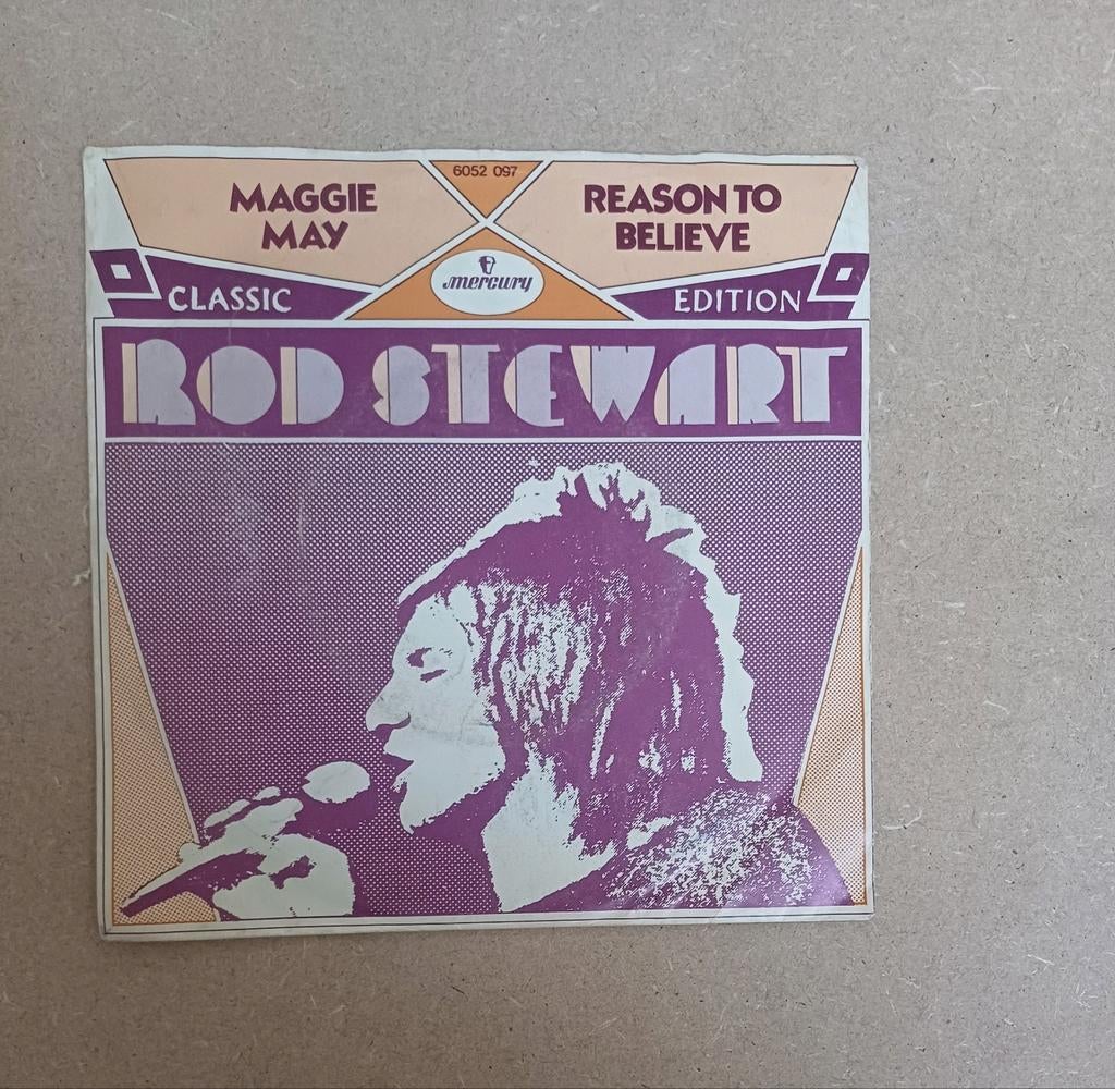Rod Stewart  - Maggie May, Cd's en Dvd's, Vinyl Singles, Gebruikt, Pop, Beschermende buitenhoes, Ophalen of Verzenden