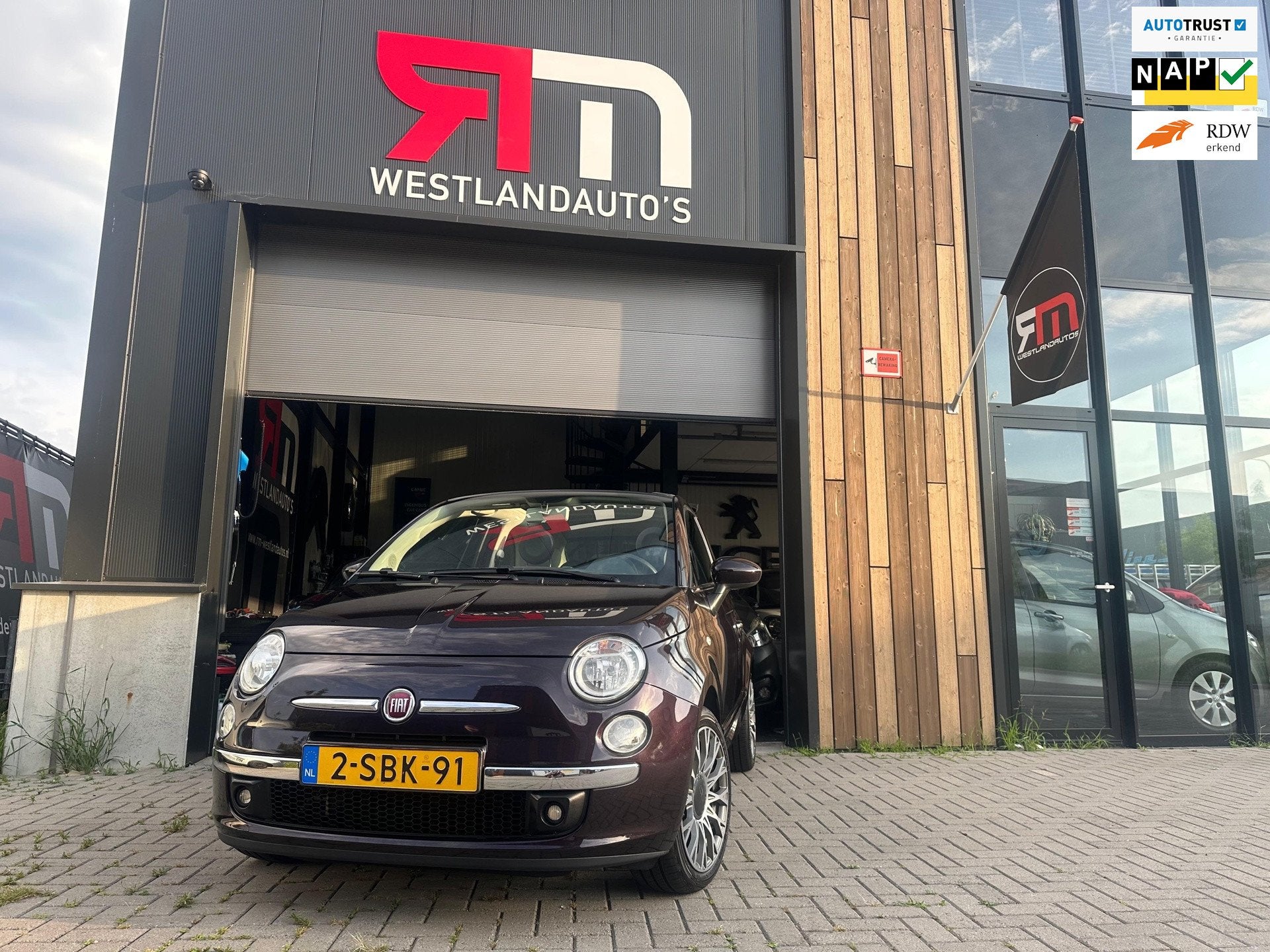 Fiat 500 C 0.9 TwinAir Lounge/cabriolet/NAP/clima/nw APK/zui, Euro 5, 86 pk, Overige kleuren, Cabriolet