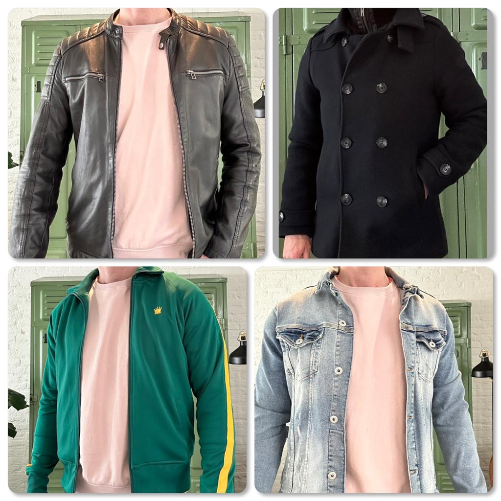 Kleding pakket/partij/lot/bundel 9 st heren M Jas/vest/broek, Ophalen of Verzenden, Gedragen, Maat 48/50 (M)