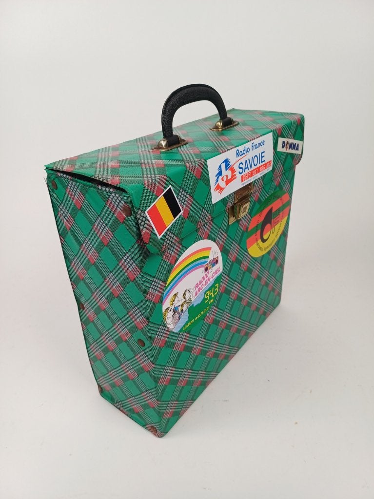 VINTAGE platenkoffer origineel jaren ’70 RETRO Dessin, Ophalen of Verzenden, Huis en Inrichting
