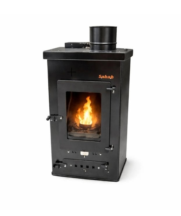 Sabah PLT03 Stalen Pelletkachel -13 kg Peletreservoir – 8 kW, Ophalen, Overige brandstoffen, Nieuw, Pelletkachel