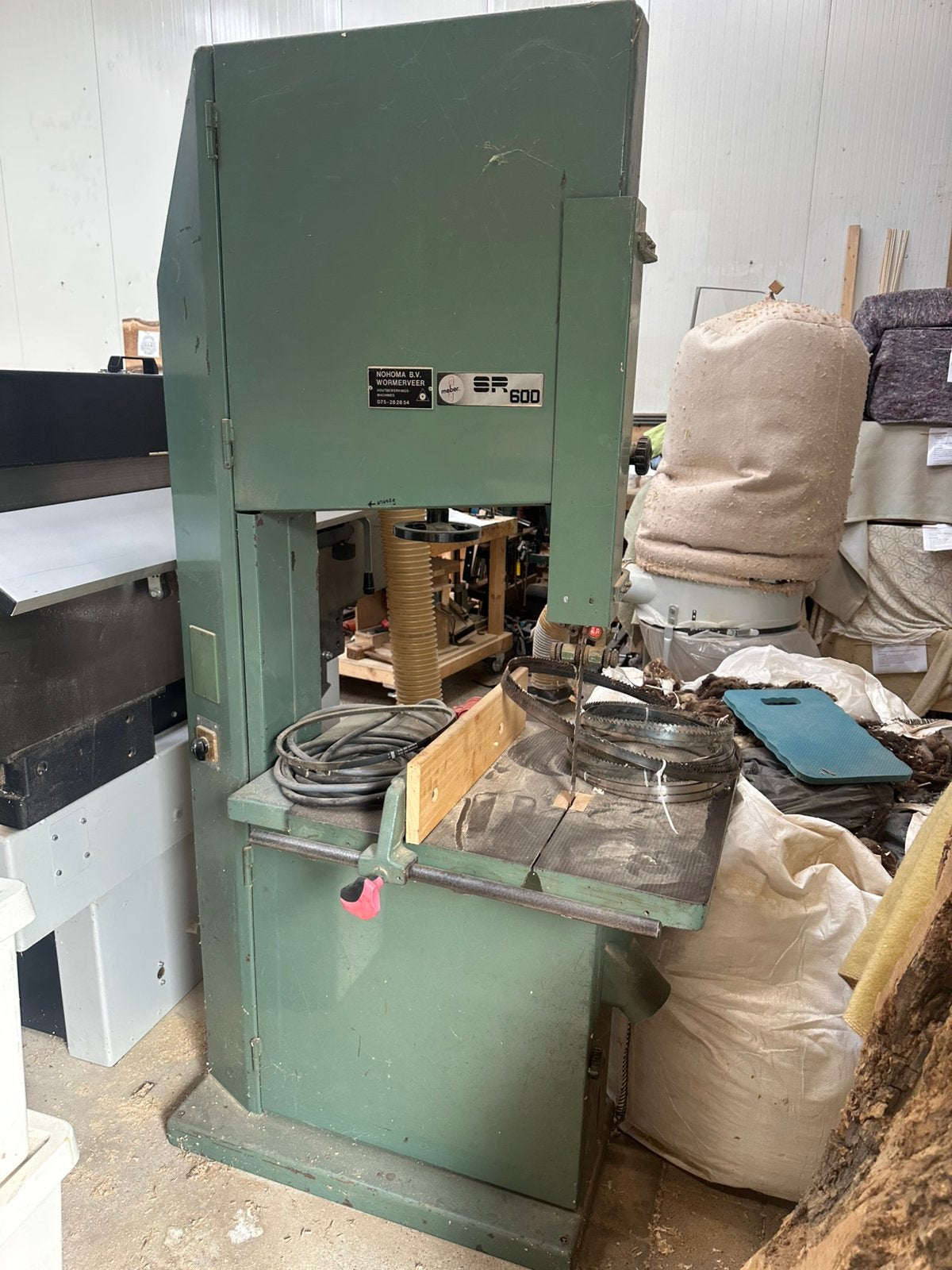 Meber SR600 lintzaag, Ophalen
