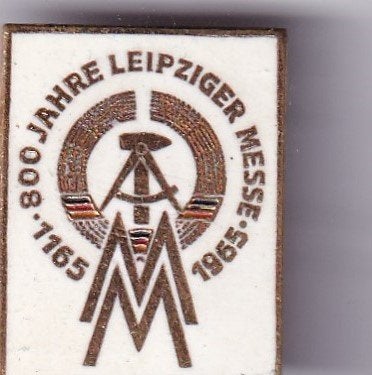 1165-1965 Leipziger herbstmesse 1965 DDR broche ( W_259), Verzenden, Zo goed als nieuw, Transport, Speldje of Pin