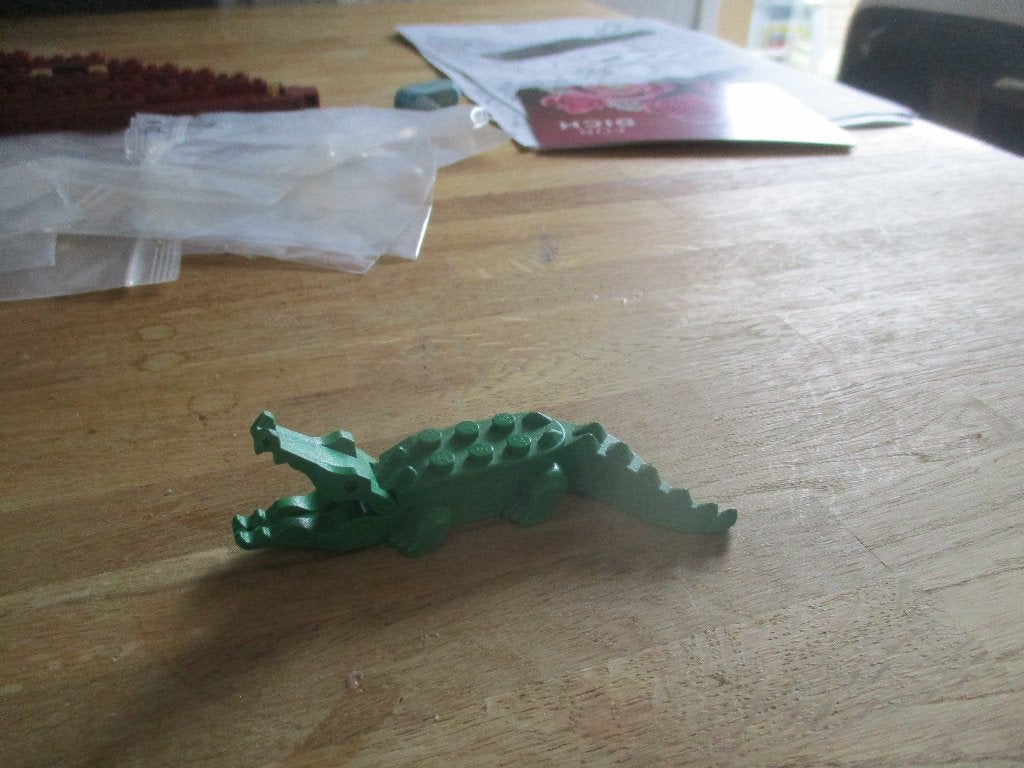 LEGO KROKODIL, Kinderen en Baby's, Speelgoed | Duplo en Lego, Ophalen of Verzenden, Gebruikt, Accessoire, Lego