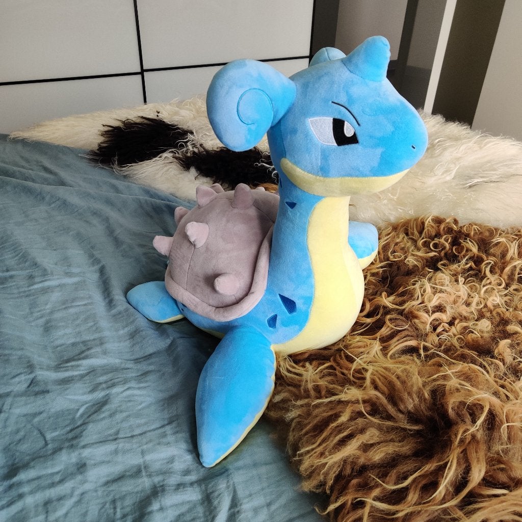 LARGE Lapras BigMore Pokemon plush, Overige typen, Ophalen of Verzenden, Middelgroot (20 tot 80 cm), Meerkleurig