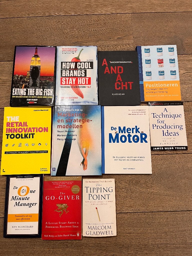 11 Marketing / management boeken, Ophalen of Verzenden, Zo goed als nieuw, Economie en Marketing, Diverse auteurs