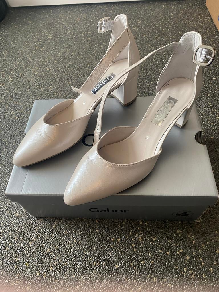 Trouwschoenen (nieuw) slingbacks/sandalen, Ophalen of Verzenden, Nieuw, Wit, Schoenen