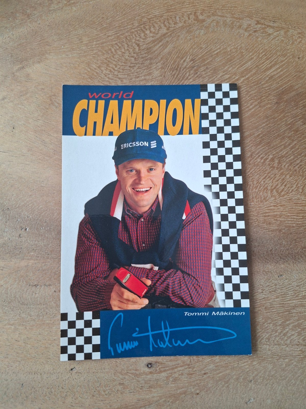 Kaart Tommi Makinen, Finland, Ophalen of Verzenden, Zo goed als nieuw, Ajax, Spelerskaart