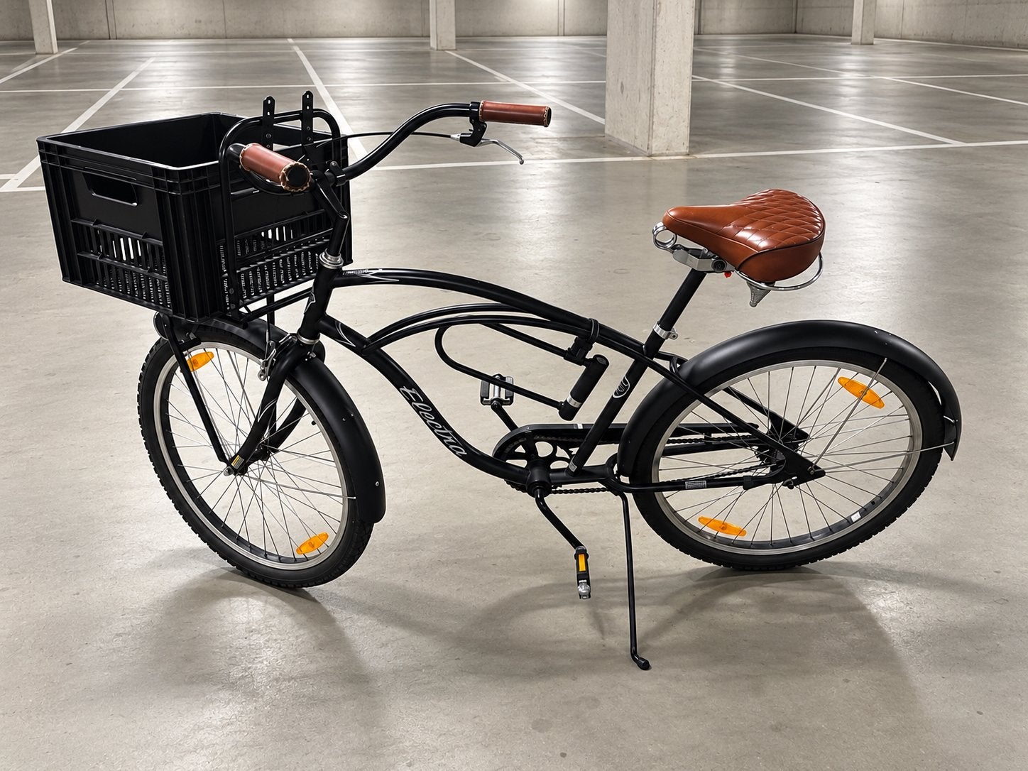 Electra Cruiser fiets - Zwart met retro look, 50 tot 53 cm, Ophalen, Gebruikt, Overige merken