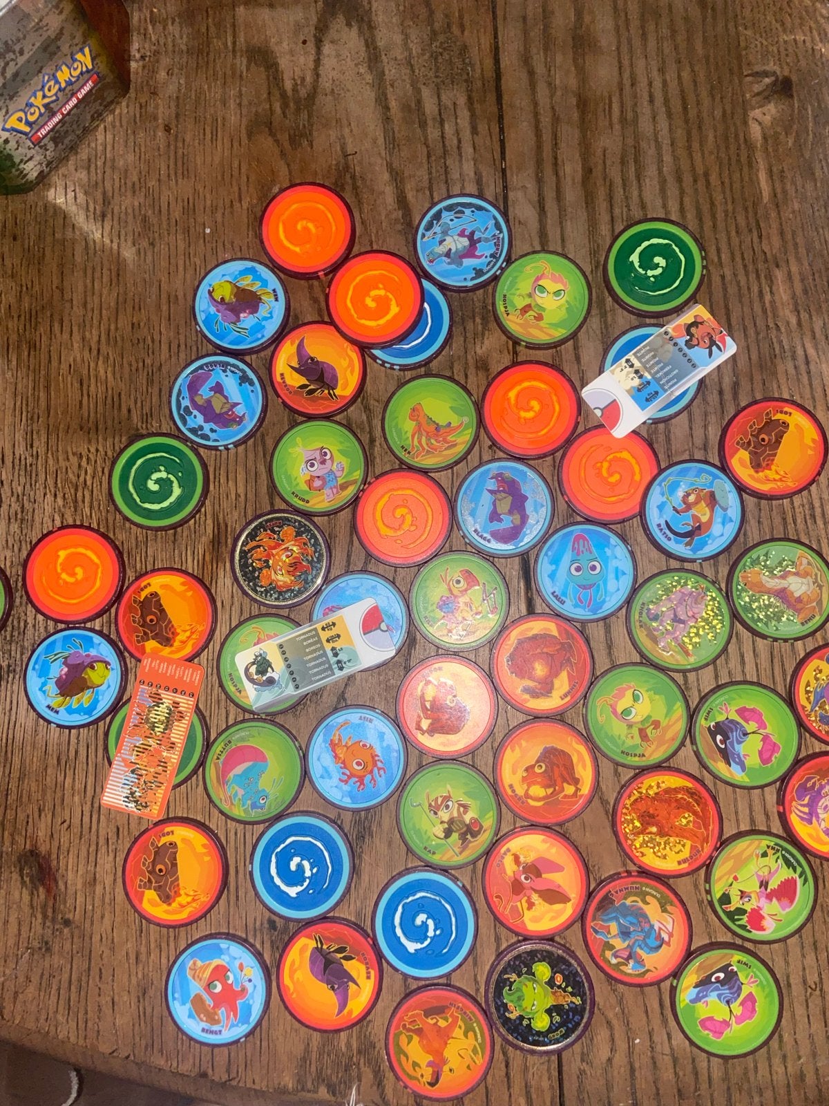 Grote verzameling Pokémon Flippo's / Pogs, Ophalen, Gebruikt, Overige typen