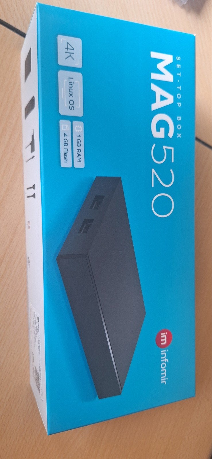 MAG520 4K Set-Top Box met Linux OS, HDMI, Afstandsbediening, Ophalen of Verzenden