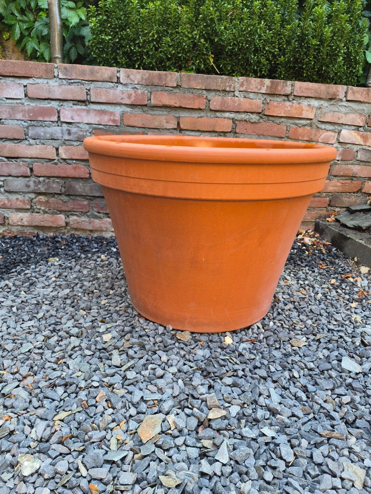 Grote terracotta bloempot., Tuin en Terras, Ophalen, Overige materialen, Rond, Nieuw