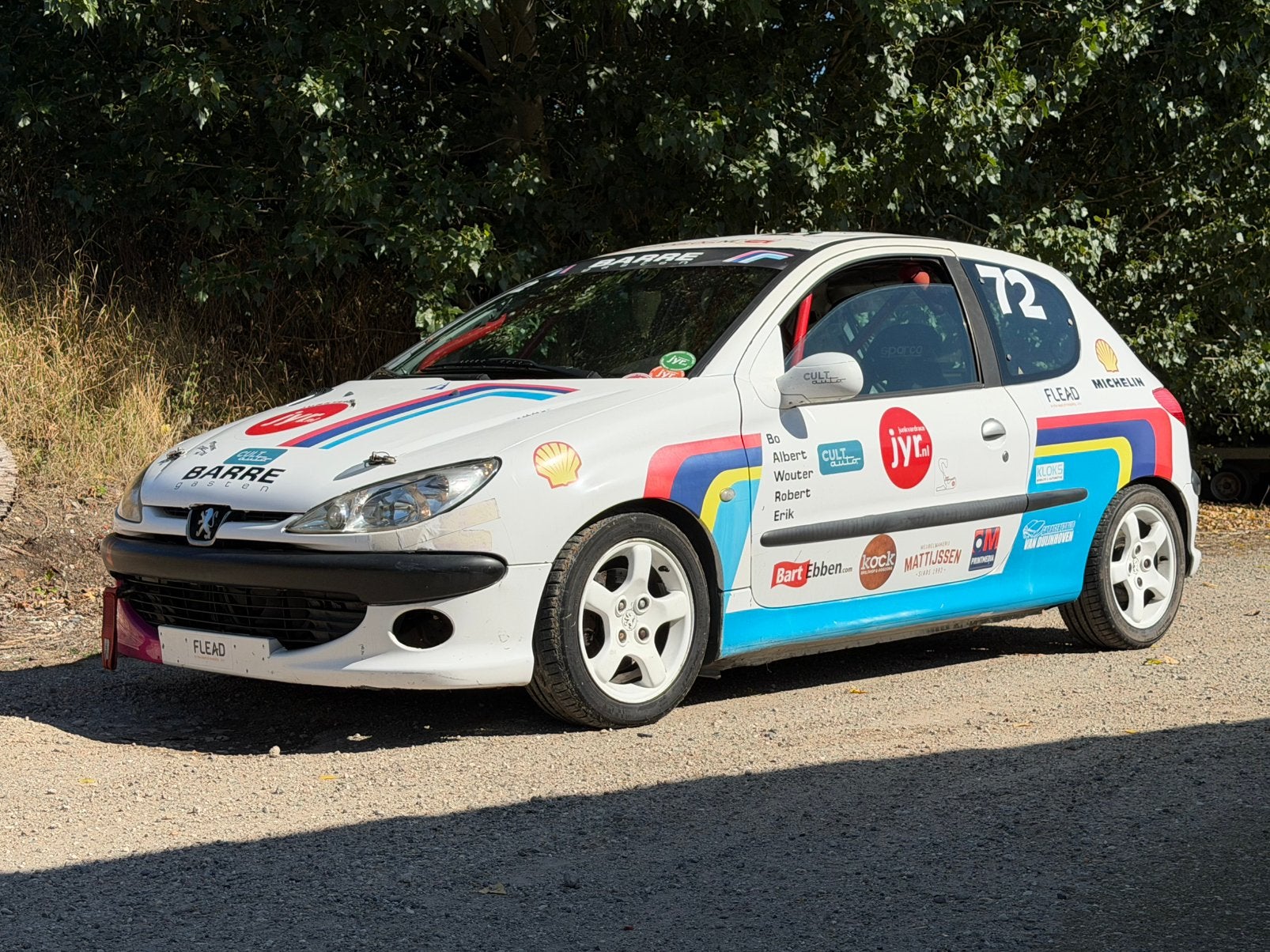 Peugeot 206 2.0 GTI | Circuit trackday raceauto Junkyardrace, 1025 kg, 40 €/maand, 4 cilinders, 138 pk