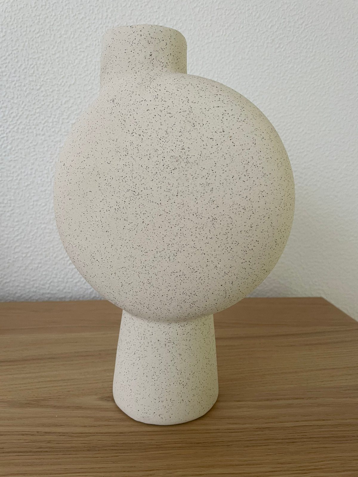 Vaas keramiek, Huis en Inrichting, Lampen | Tafellampen, Ophalen, Zo goed als nieuw, Modern, Minder dan 50 cm