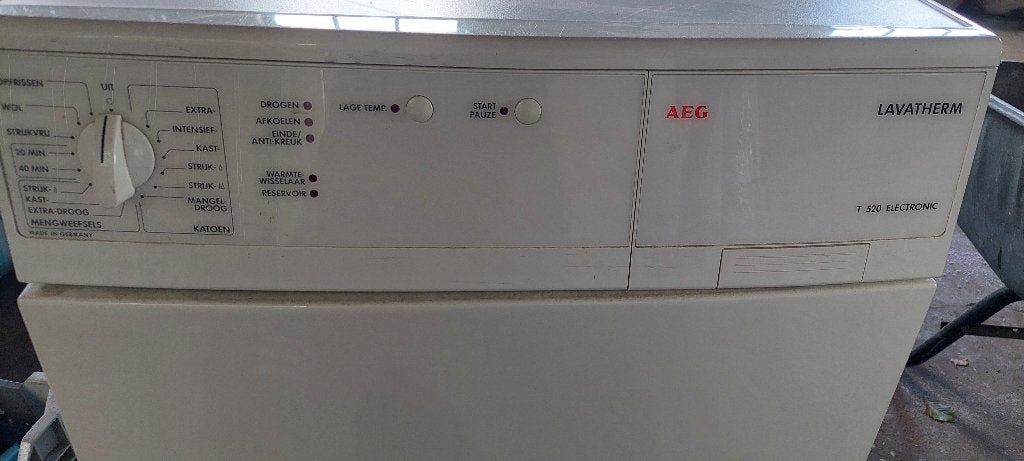 AEG lavatherm condens wasdroger, Ophalen, 6 tot 8 kg, Gebruikt, Voorlader