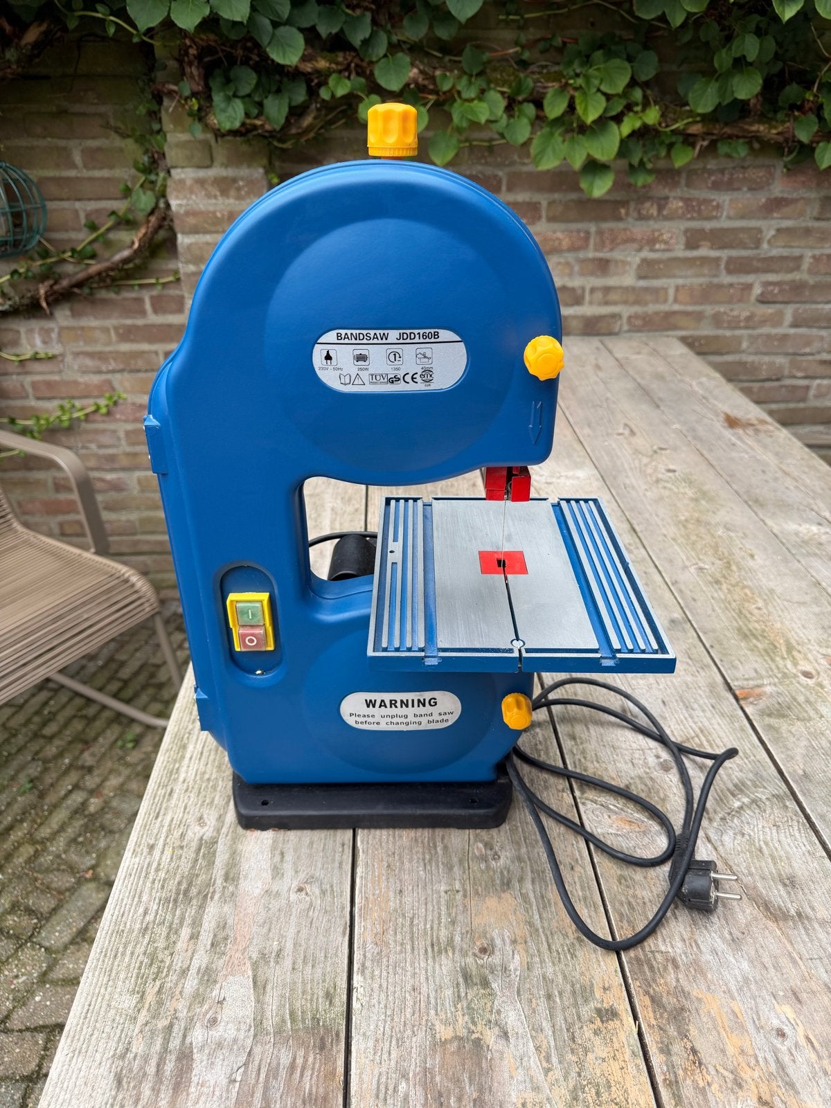 Bandzaag JDD160B - Compacte en Krachtige Lintzaag, Doe-het-zelf en Verbouw, Gereedschap | Zaagmachines, Ophalen, Zo goed als nieuw