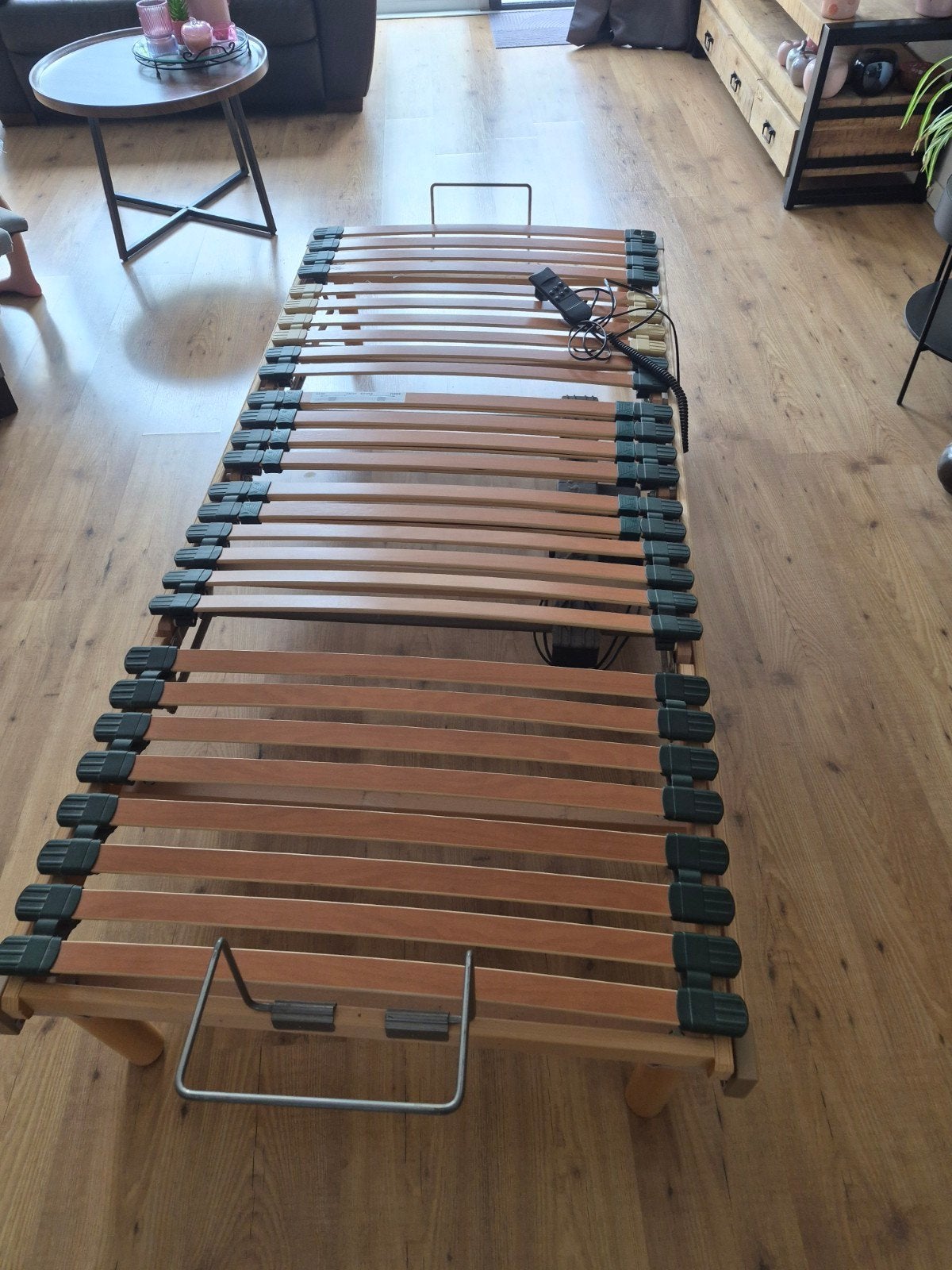 Elektrische lattenbodem, Ophalen, Zo goed als nieuw, Eenpersoons, 90 cm