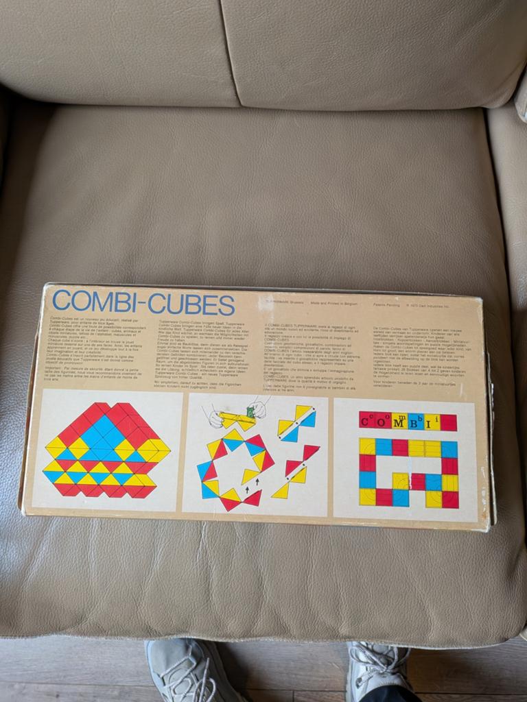 Vintage Tupperware Combi-Cubes uit 1973 - Educatief Speelgoe, Ophalen of Verzenden