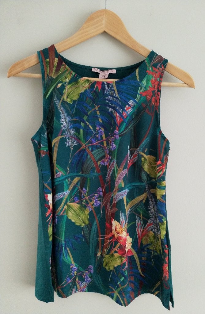 Anna Field top groen (maat 34), Kleding | Dames, Anna Field, Ophalen of Verzenden, Zo goed als nieuw, Zonder mouw