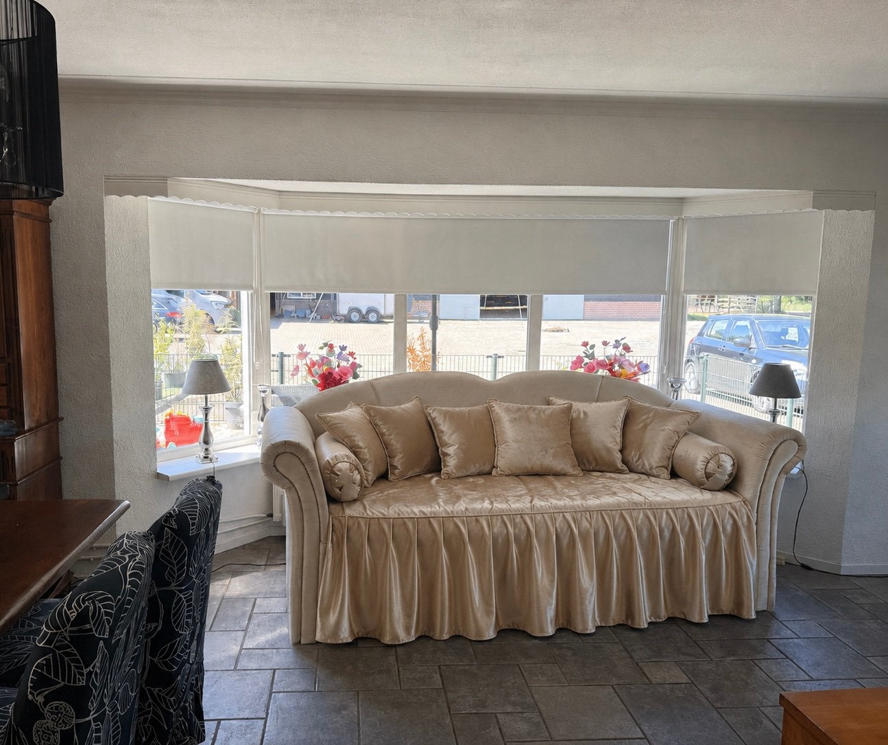 Elektrische bed velvet vlours goud beige chique, Huis en Inrichting, Ophalen, Eenpersoons, 75 tot 100 cm, Zo goed als nieuw