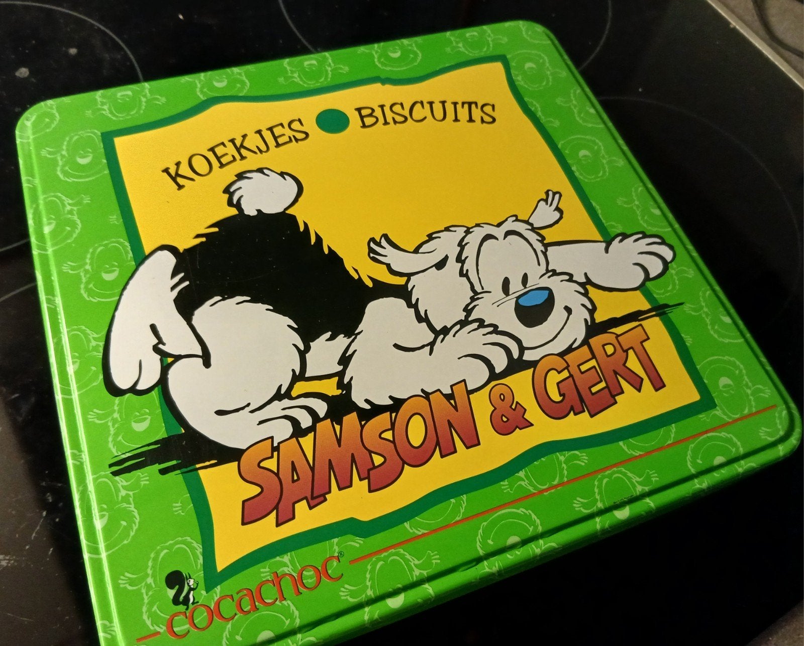 Samson & Gert Koekjes Blik - Vintage Cocachoc, Ophalen of Verzenden, Gebruikt