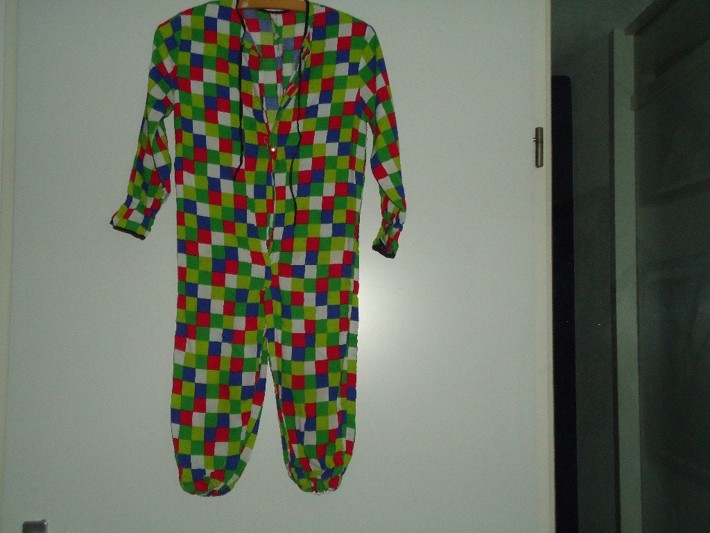 carnavalspakje verkleedpakje ,, clown ,, mt 128, Ophalen of Verzenden, 122 t/m 128, Jongen of Meisje