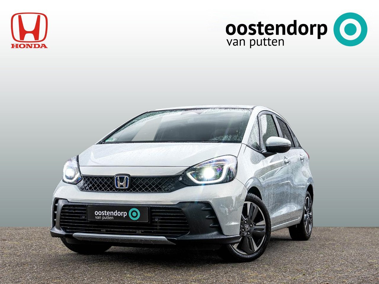 Honda Jazz 1.5 Full Hybrid Advance | Premium Sunlight Silver, Auto's, Automaat, Dealer onderhouden, Lichtsensor, Euro 6