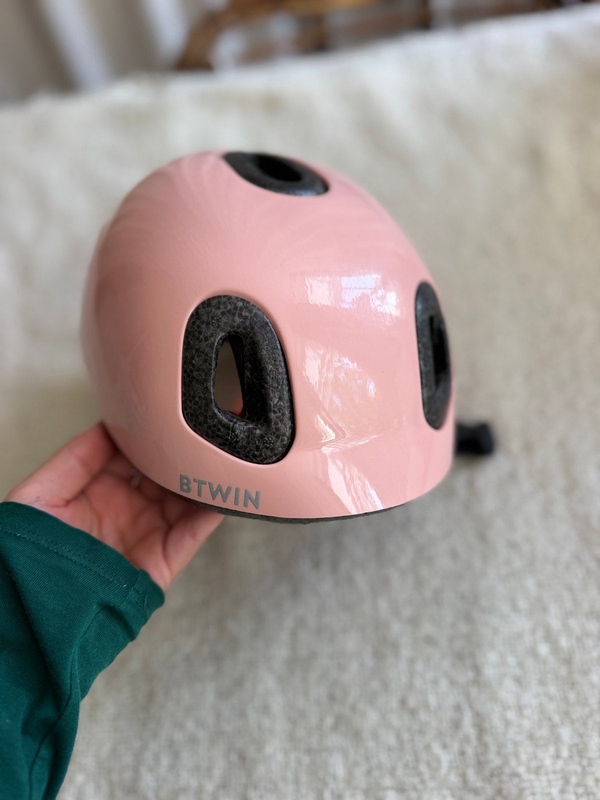 Roze Btwin fietshelm voor kinderen maat XXS 44-49 cm, Fietsen en Brommers, Fietsaccessoires | Fietshelmen, Ophalen of Verzenden