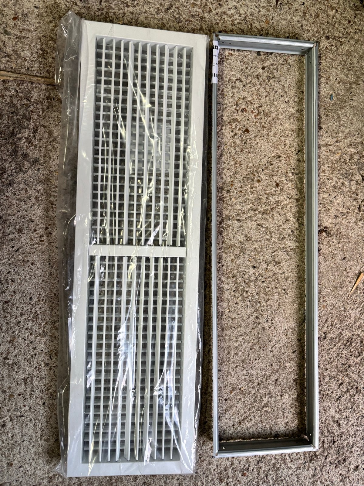 Grada Stalen Instelbaar Wandrooster 800x200 RAL 9016, Ophalen of Verzenden, Nieuw, Ventilator en Afzuiger